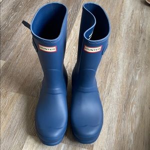 Blue hunter boots never worn outside